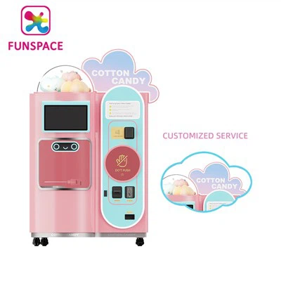 Máquina expendedora automática de algodón de azúcar