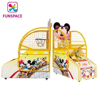 Máquina de juego de baloncesto con disparos arcade para niños